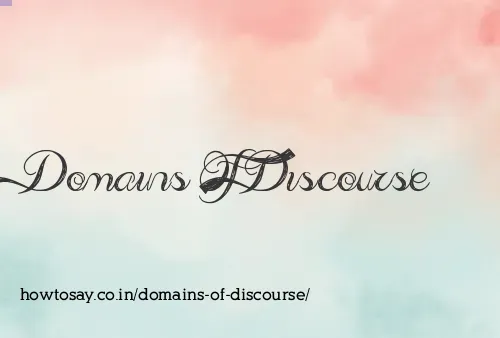 Domains Of Discourse