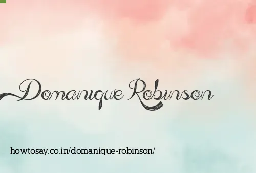 Domanique Robinson