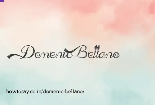Domenic Bellano