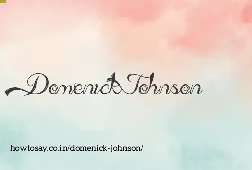 Domenick Johnson