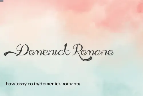 Domenick Romano
