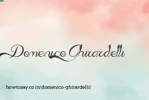 Domenico Ghirardelli