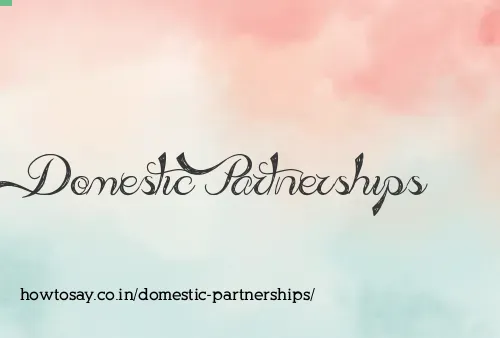 Domestic Partnerships