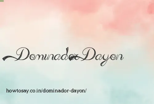 Dominador Dayon
