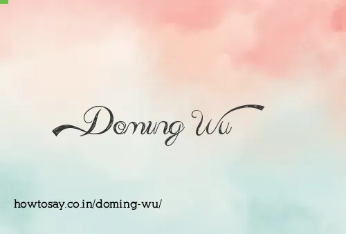 Doming Wu