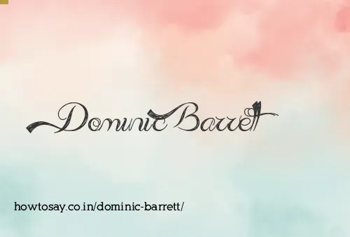 Dominic Barrett