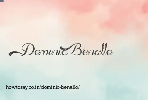 Dominic Benallo