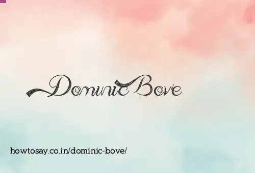 Dominic Bove