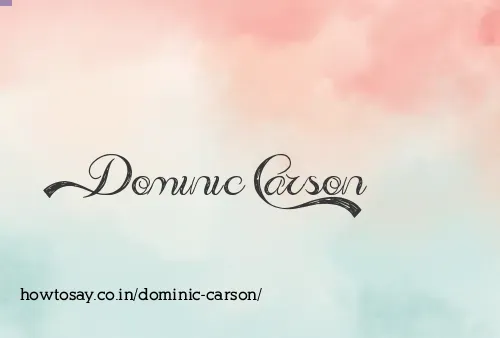 Dominic Carson
