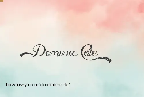Dominic Cole