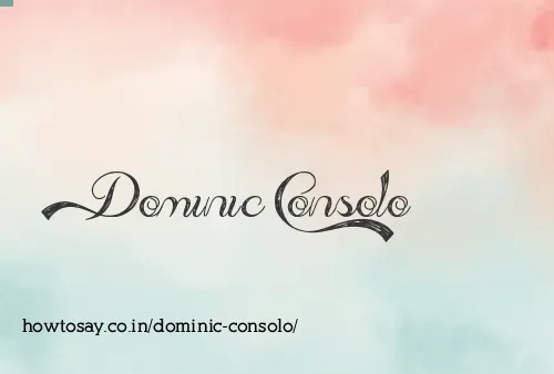 Dominic Consolo