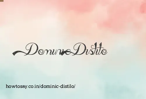Dominic Distilo
