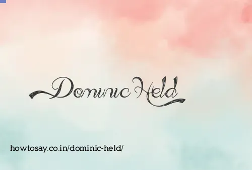 Dominic Held