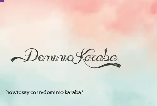 Dominic Karaba