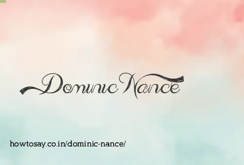Dominic Nance