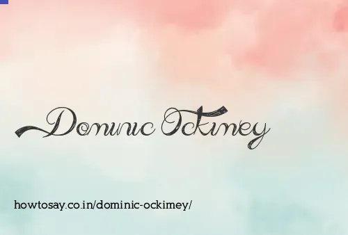 Dominic Ockimey