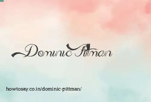Dominic Pittman
