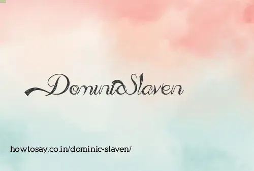 Dominic Slaven