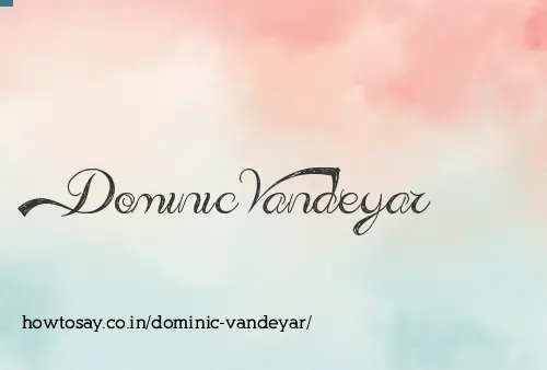 Dominic Vandeyar