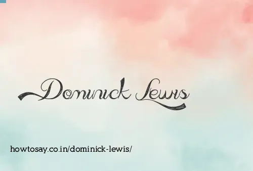 Dominick Lewis