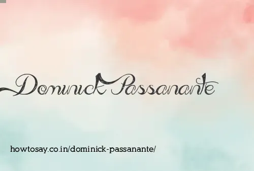 Dominick Passanante