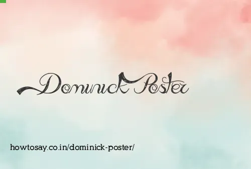 Dominick Poster