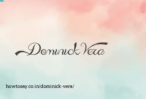 Dominick Vera