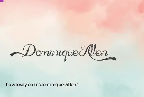 Dominique Allen
