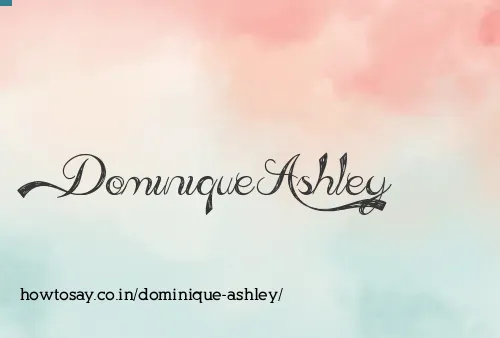 Dominique Ashley