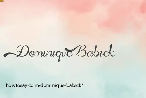 Dominique Babick