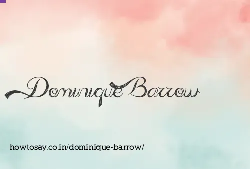 Dominique Barrow