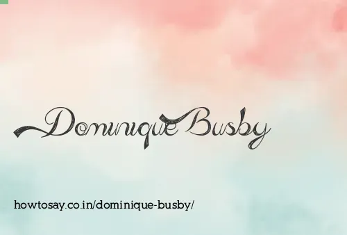 Dominique Busby