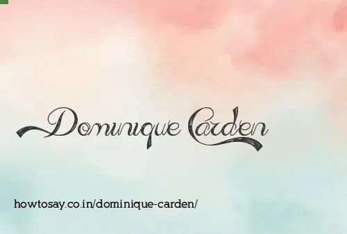 Dominique Carden