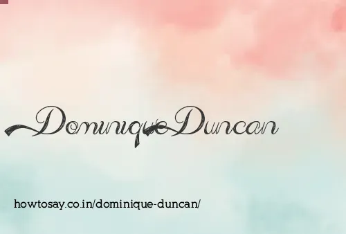 Dominique Duncan