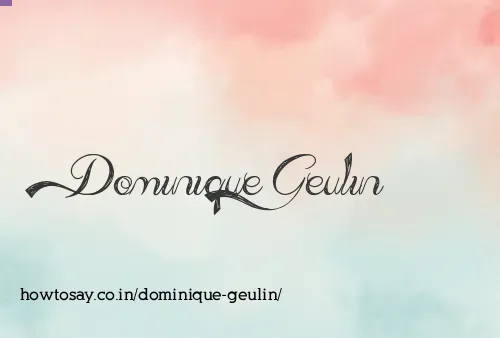 Dominique Geulin