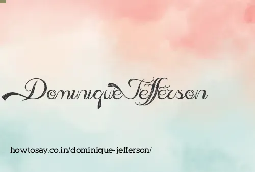 Dominique Jefferson