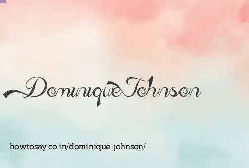 Dominique Johnson
