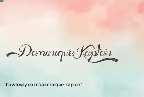 Dominique Kapton