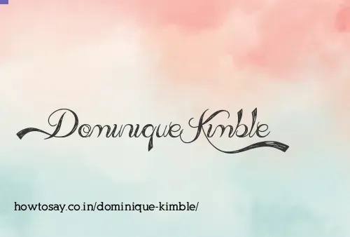 Dominique Kimble