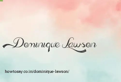 Dominique Lawson
