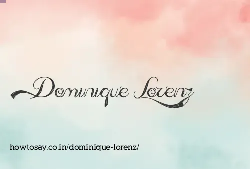 Dominique Lorenz