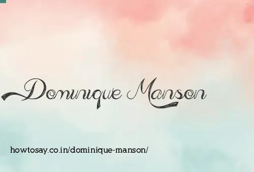 Dominique Manson