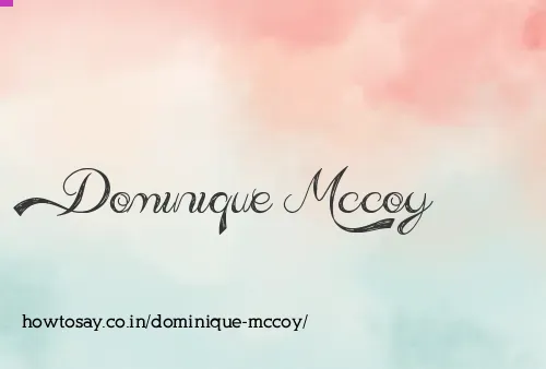 Dominique Mccoy