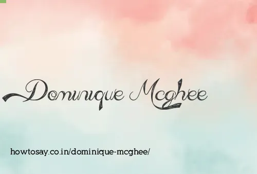 Dominique Mcghee