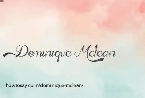 Dominique Mclean
