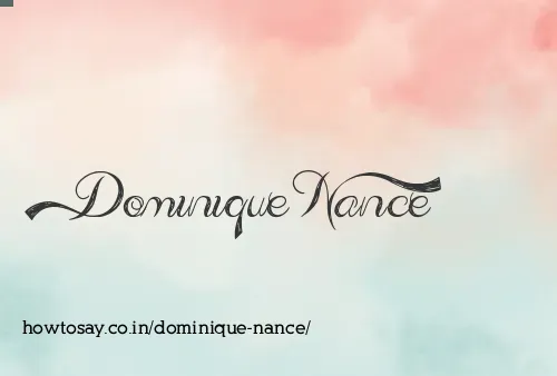 Dominique Nance