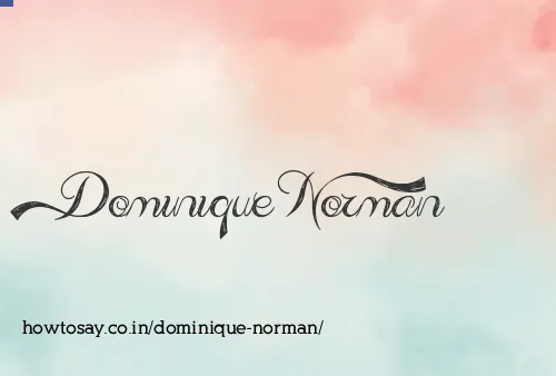 Dominique Norman