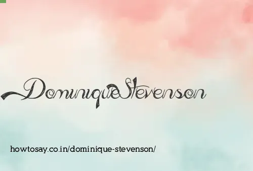 Dominique Stevenson