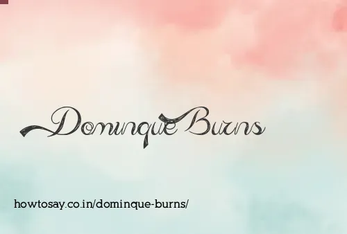 Dominque Burns