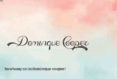 Dominque Cooper